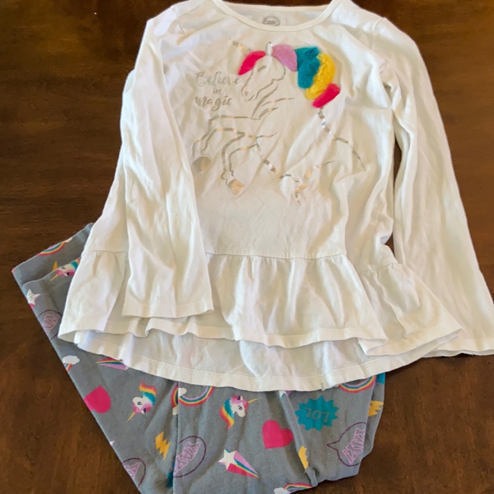 Cute unicorn pj set